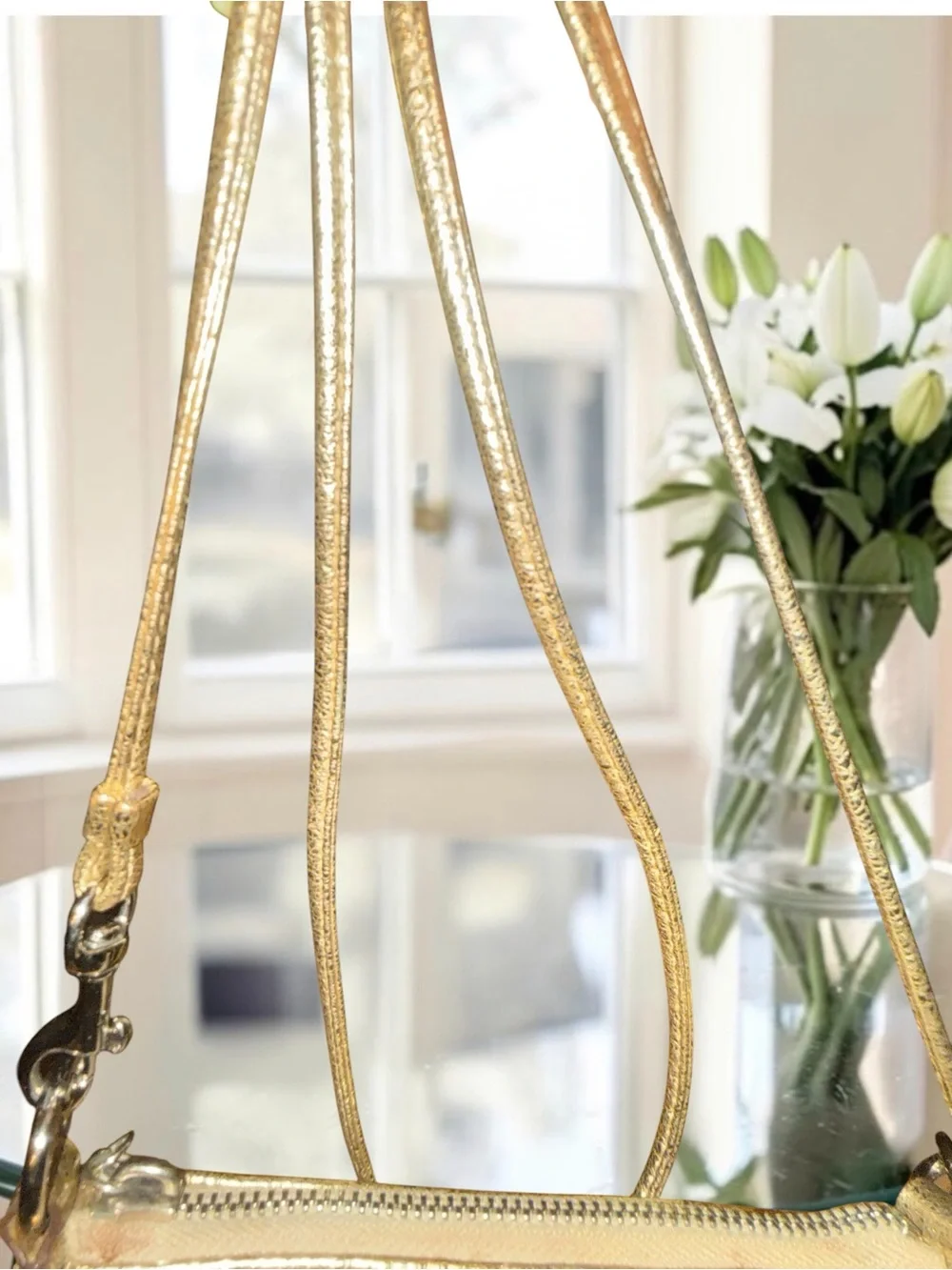 RARE Vintage Coach Poppy Gold Sequin Crossbody Bag w. Hangtag Y2K